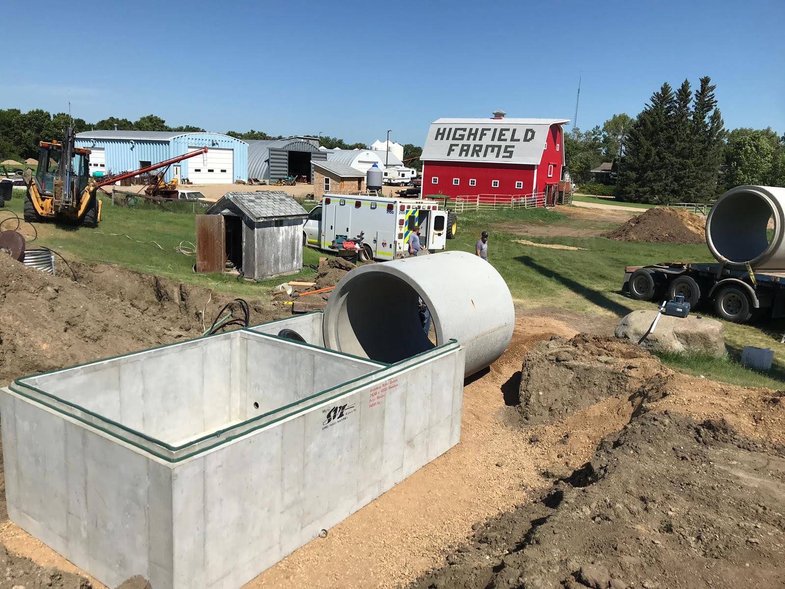 Reverse Osmosis drinking water project at the shop.